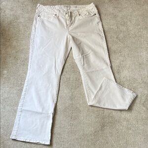 Lucky Brand Cream Flare Jeans